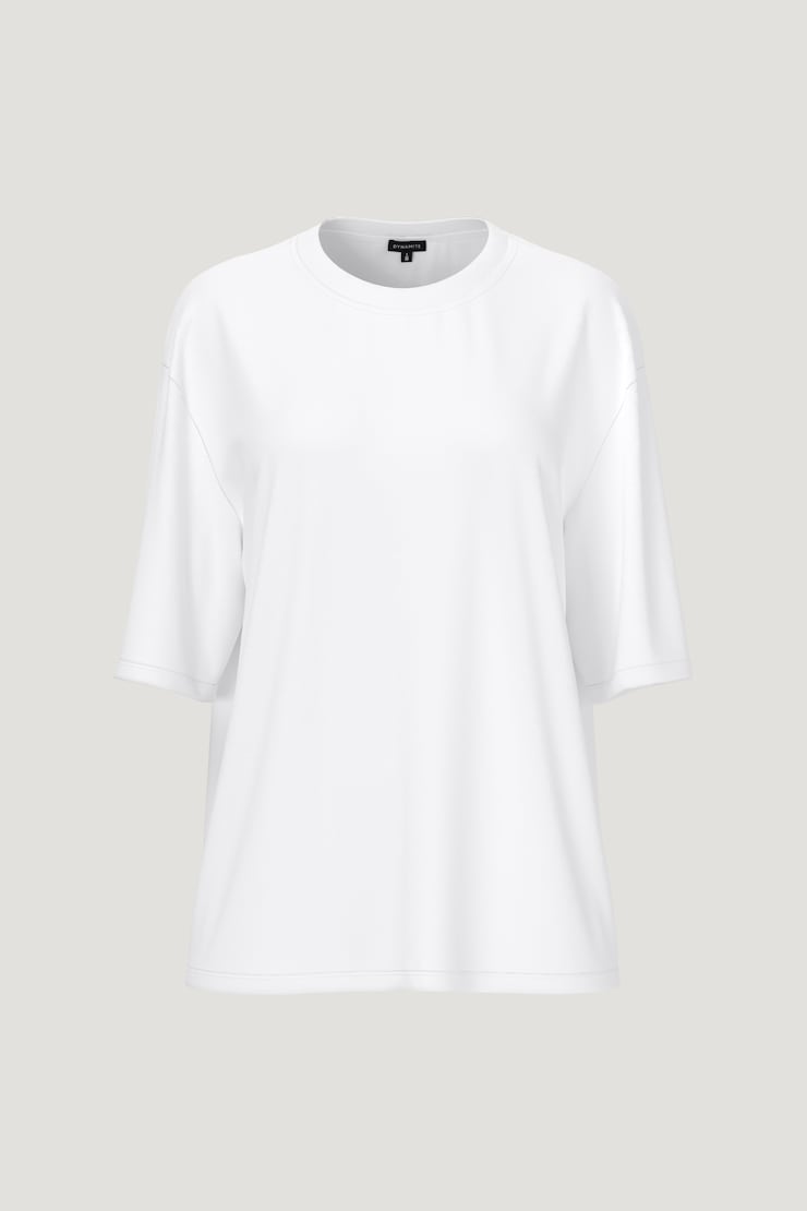 T-shirt en coton et modal