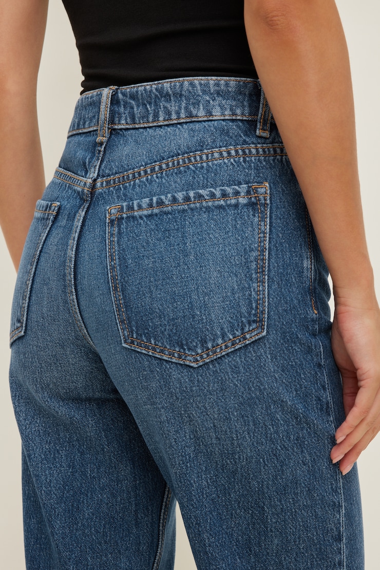 Heidi High Rise Wide Leg Jeans Medium Indigo / Blue Horizon large