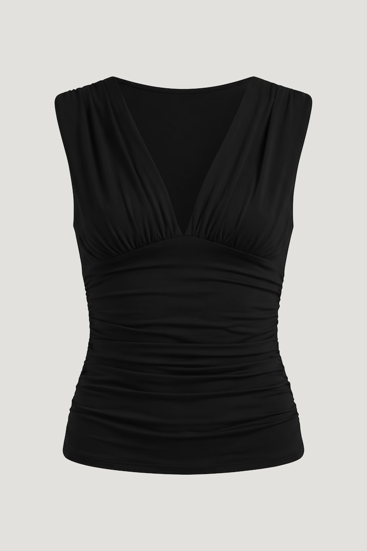 Sculpt Plunge Tank Top