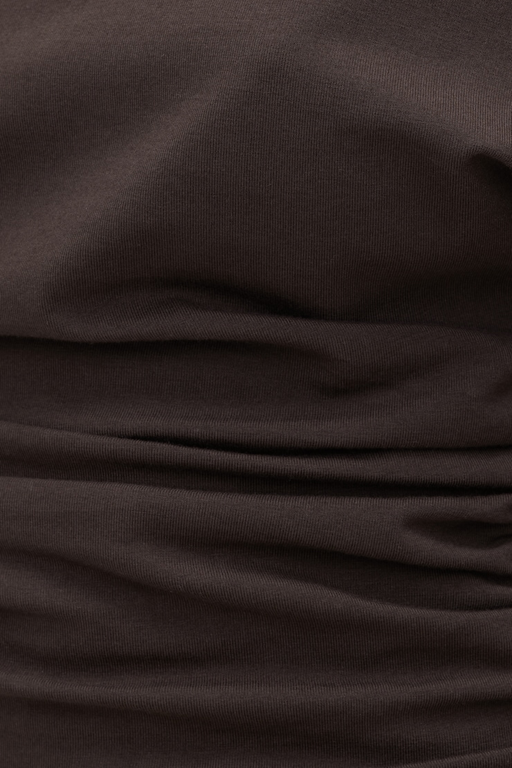 Andrea Long Sleeve T Shirt Java Brown large
