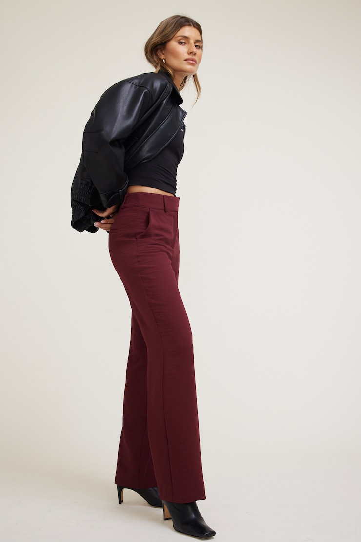 Camelia Airflow Straight Leg Pants Zinfandel Burgundy large