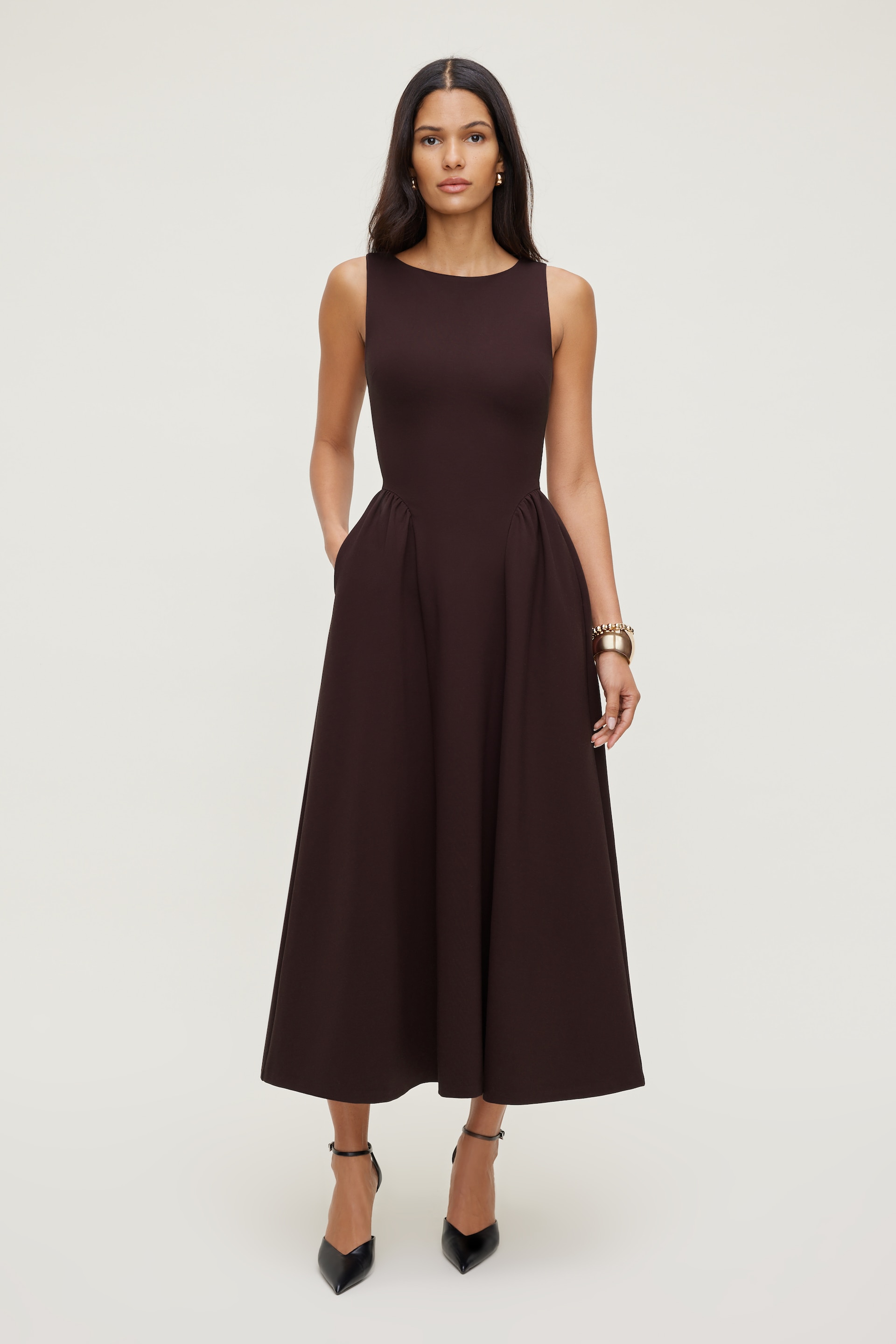 Iris Ponte Midi Dress