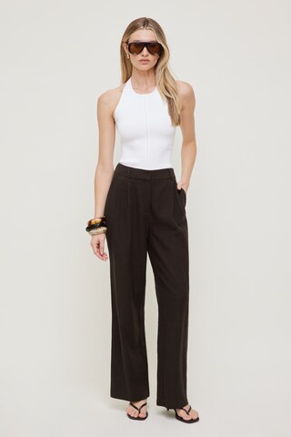 black dress with black graduation gown Refined Suiting Wide Leg Trouser