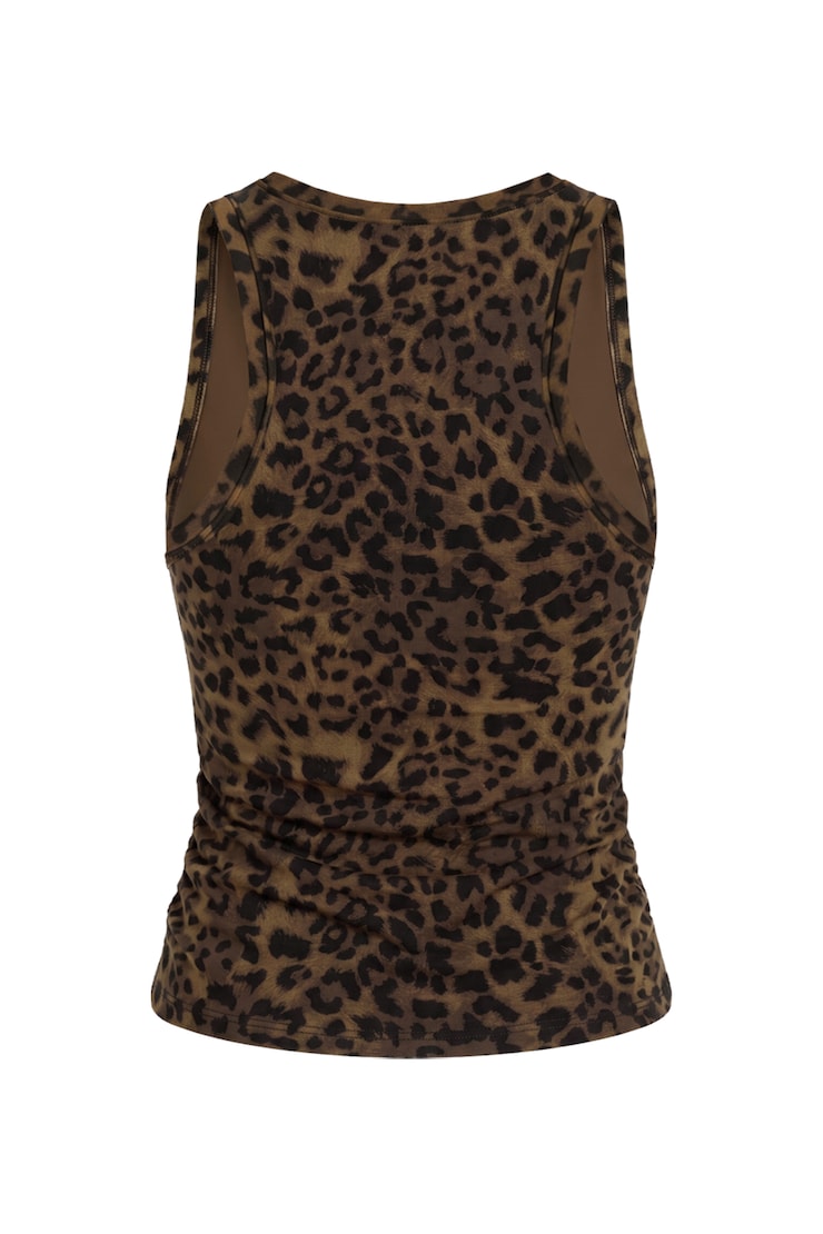 Sleek Scoop Tank Top, Untamed Leopard, large