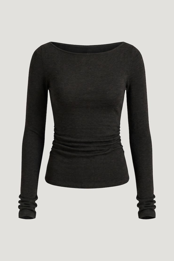 Stella Long Sleeve T Shirt Carbon Grey Melange large