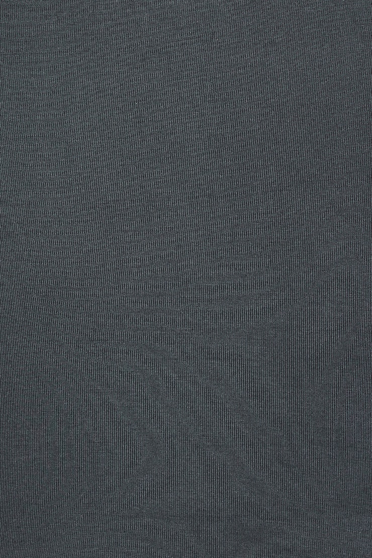 Asymmetric Twisted Short Sleeve Top, Burnt Ash Grey, large