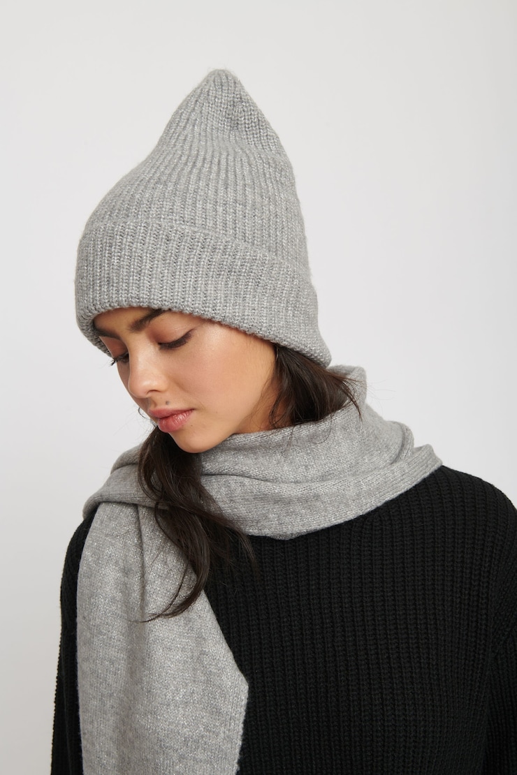 Tuque en tricot lurex
