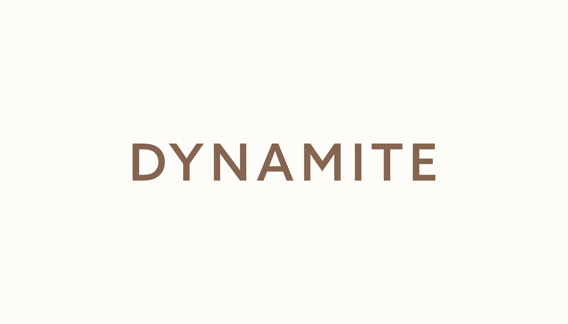 A Dynamite logo gift card with a white background. image number null