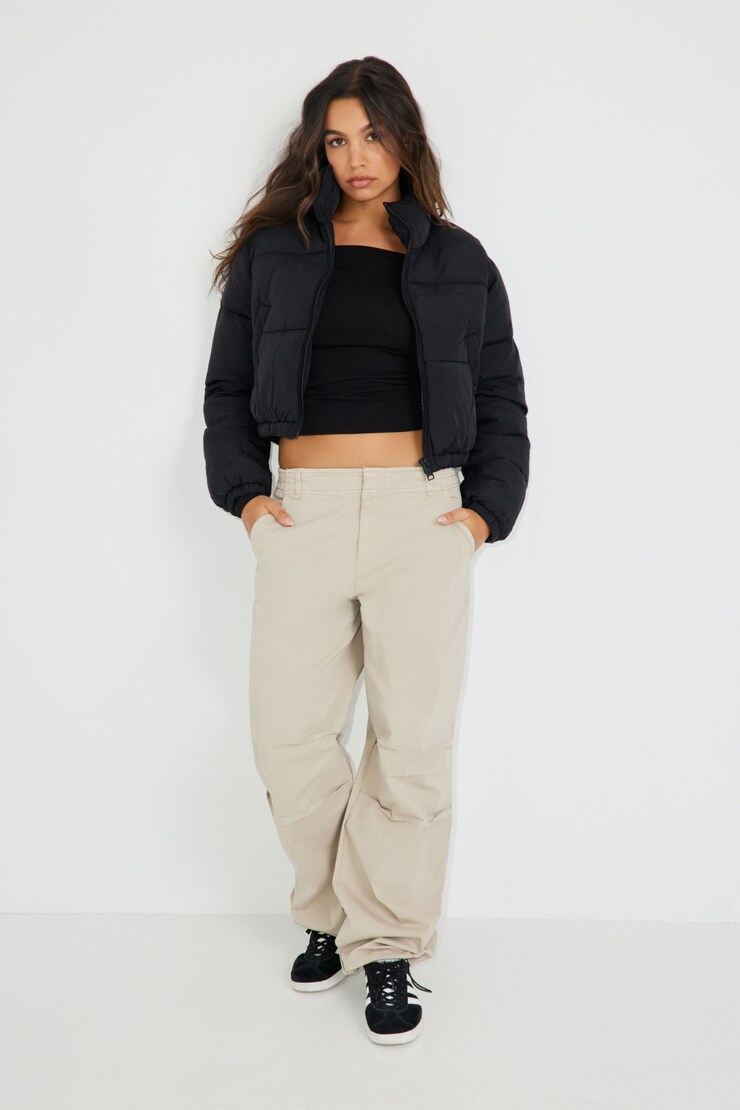 Mini Puff Jacket, Jet Black, large