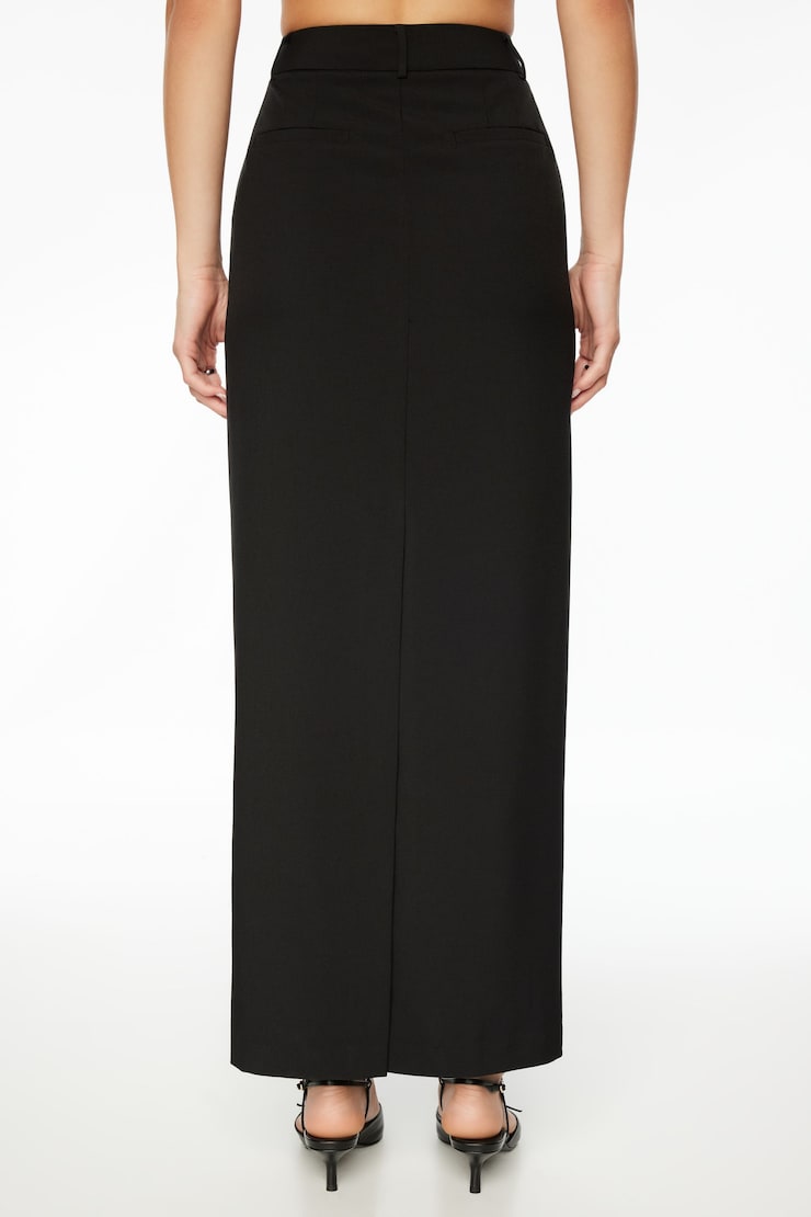 Eversleek | Charlotte Pencil Maxi Skirt Jet Black  large