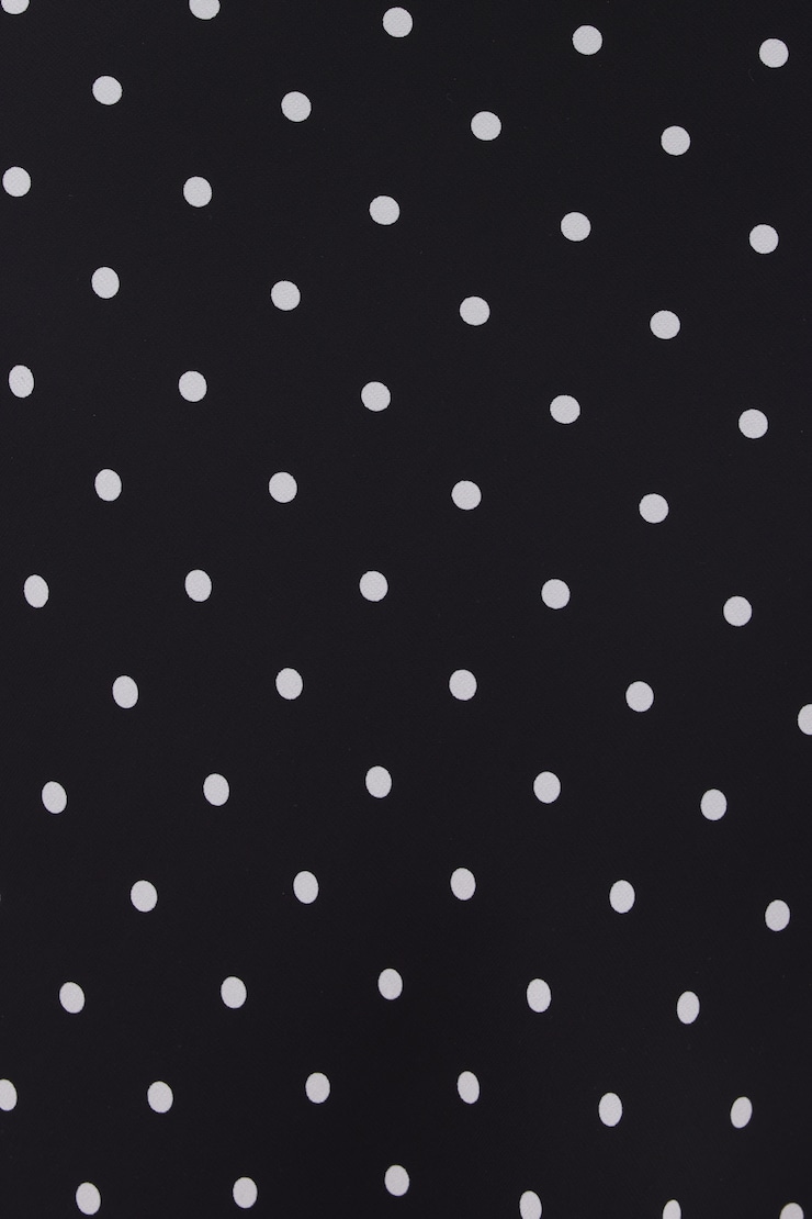 Estera Polka Dot Maxi Dress Black w/White Dots large