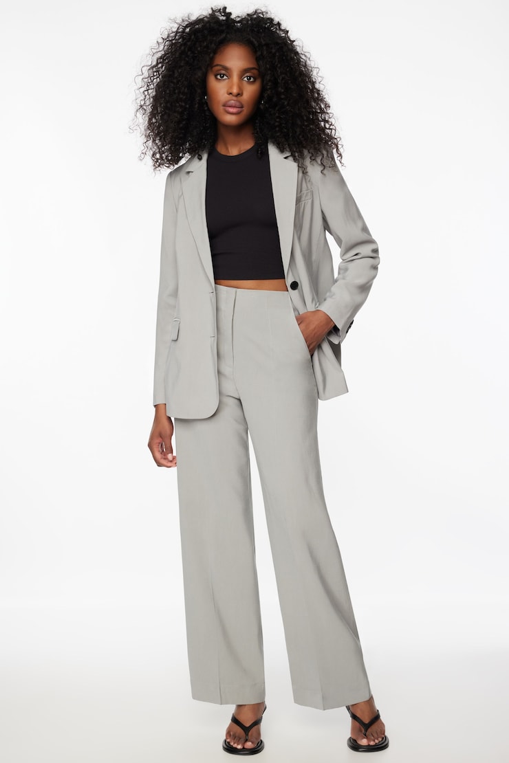 Yasmin Straight Leg Pants  Frost Gray  large