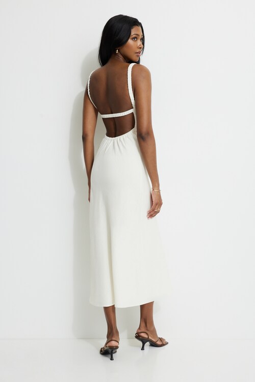 rebecca glitter knit a line dress retroféte Women's Skylar Metallic Knit Dress - White main image 0