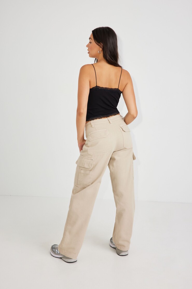 Wren Carpenter Pant, String Beige, large