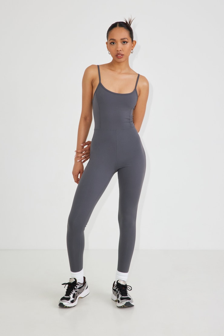 Olivia Active Jumpsuit, Forged Iron, large