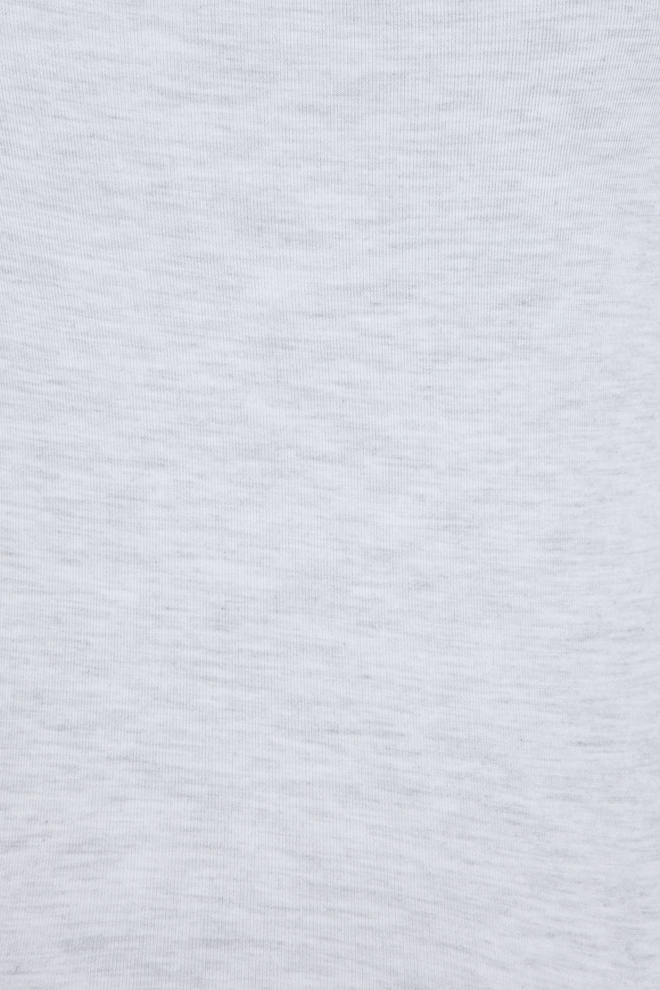Smooth Open Neck Long Sleeve Tee, Spring Grey Mix, large