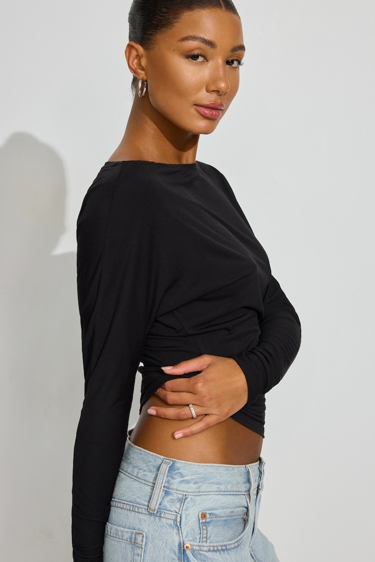 Smooth Dolman Boatneck Top