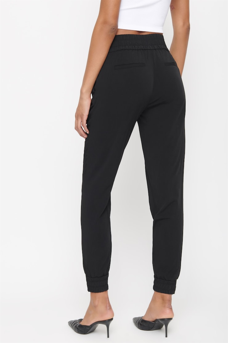 Sacha Belted Jogger Pants Jet Black large