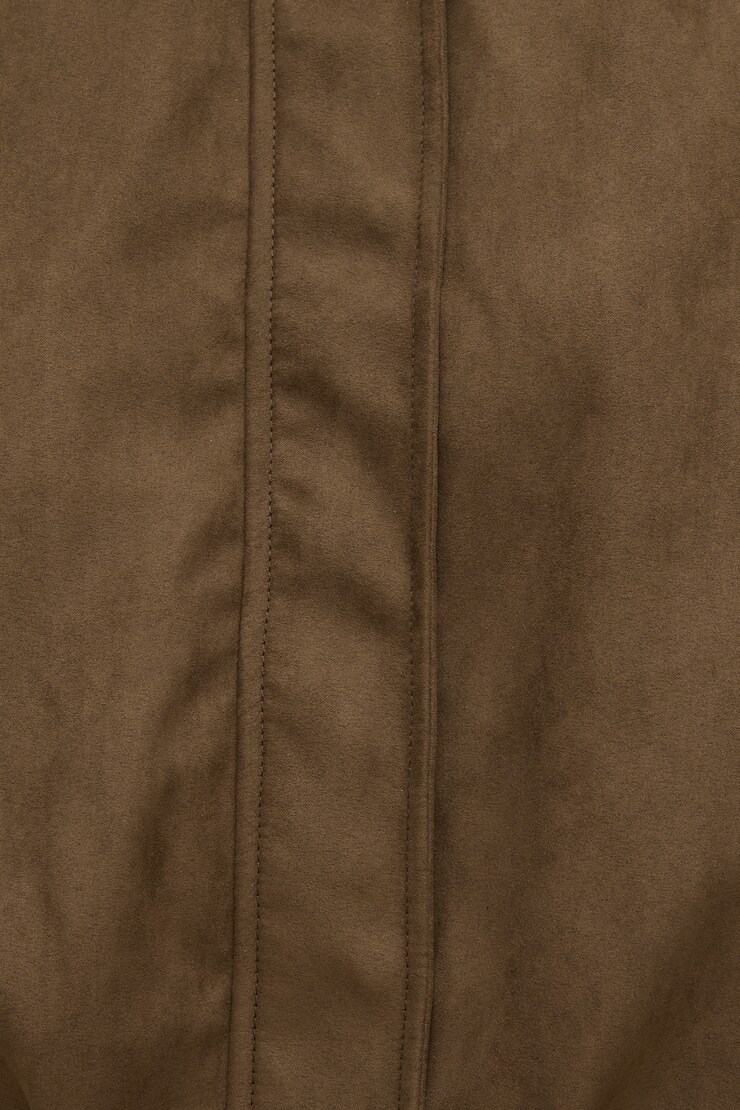 Balloon Faux Suede Jacket Carafe Brown large