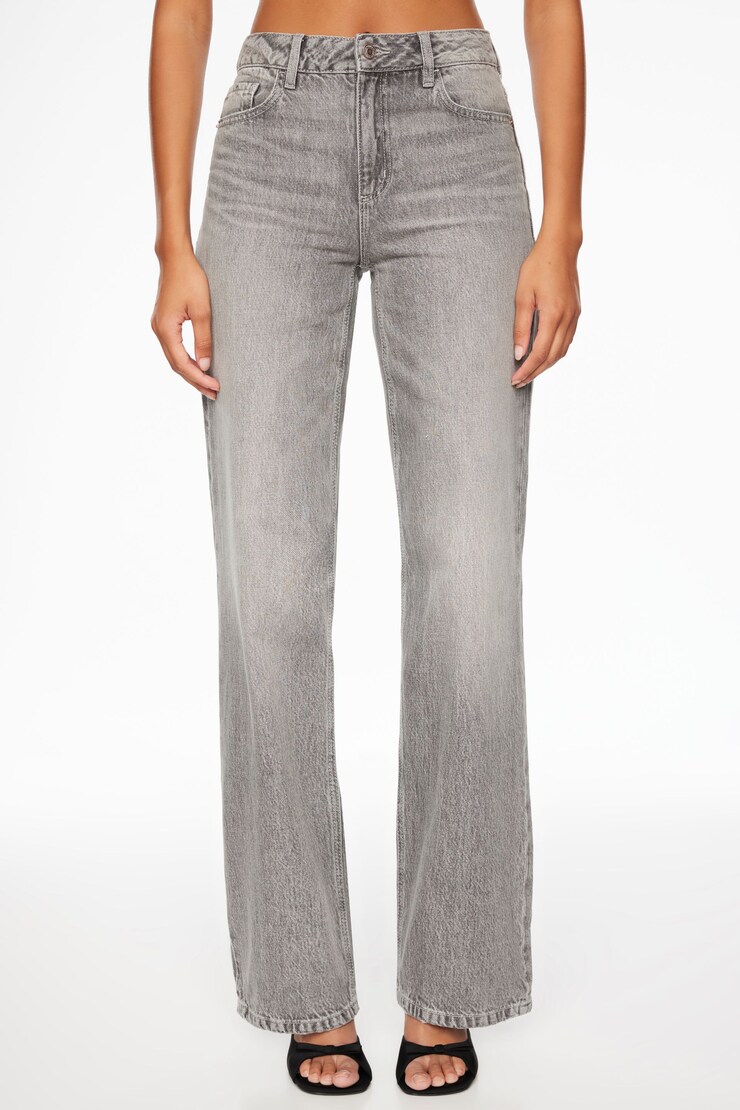 Heidi Wide Leg Jeans Black Medium Light large
