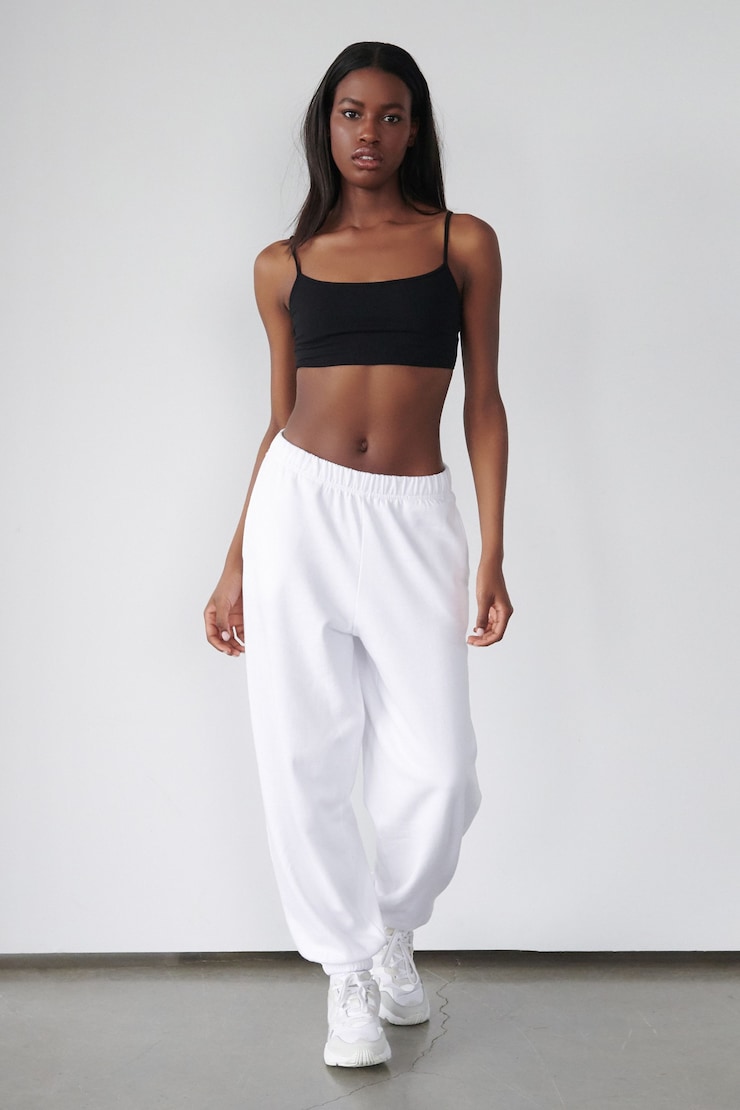 Boyfriend Joggers, Bright White, large