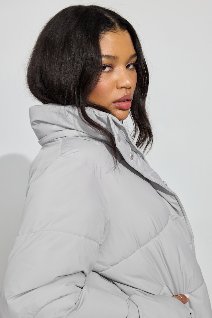 Perfect Puff Jacket, Silver Shadow, large