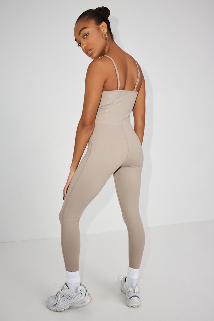 Olivia Active Jumpsuit, Fungi Beige, large