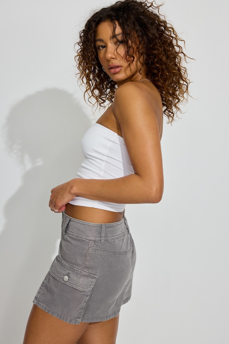 Jaden Cargo Skort, Charcoal Grey, large