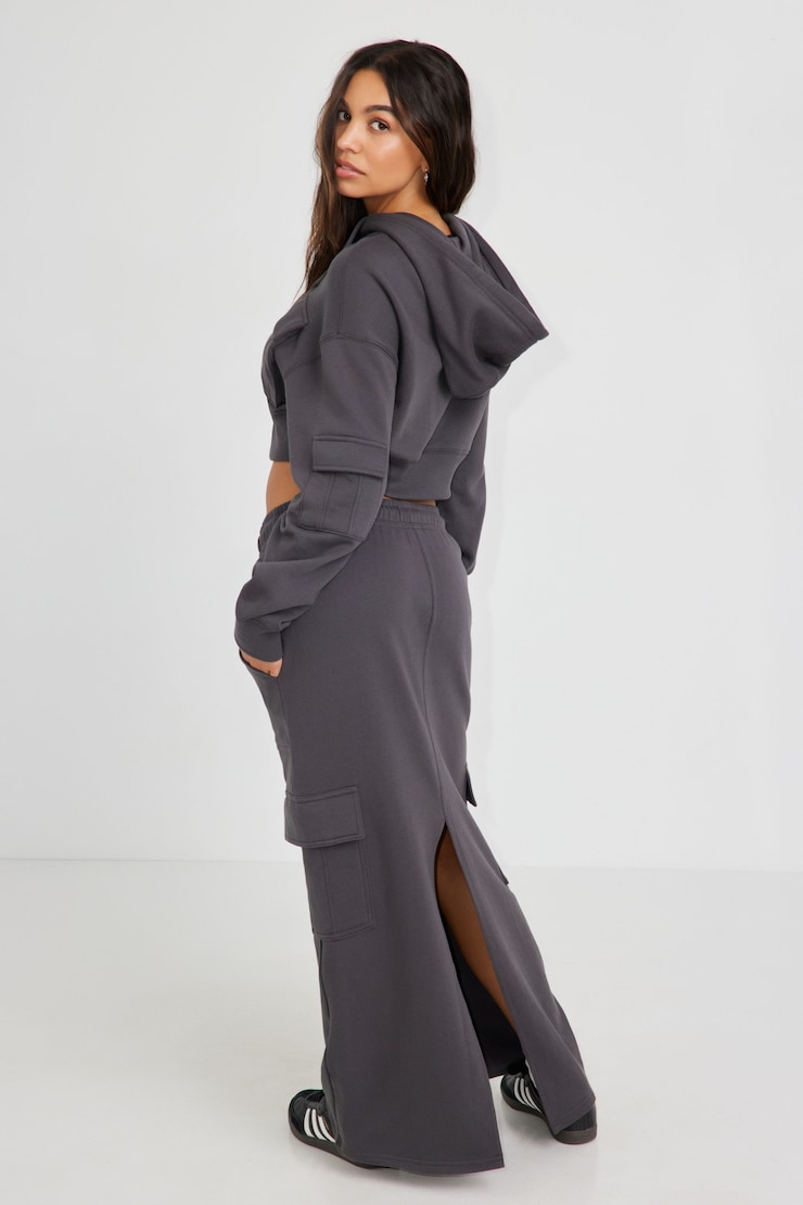 Utility Maxi Skirt, Forged Iron Grey, large