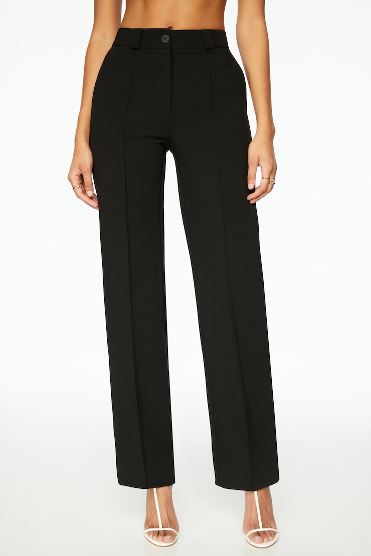 Crawford Straight Pants Jet Black large