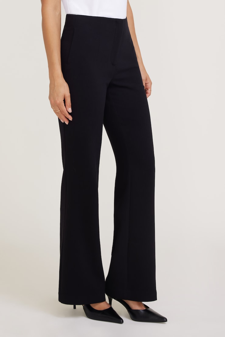 Stevie Slim Bootcut Pants Jet Black large