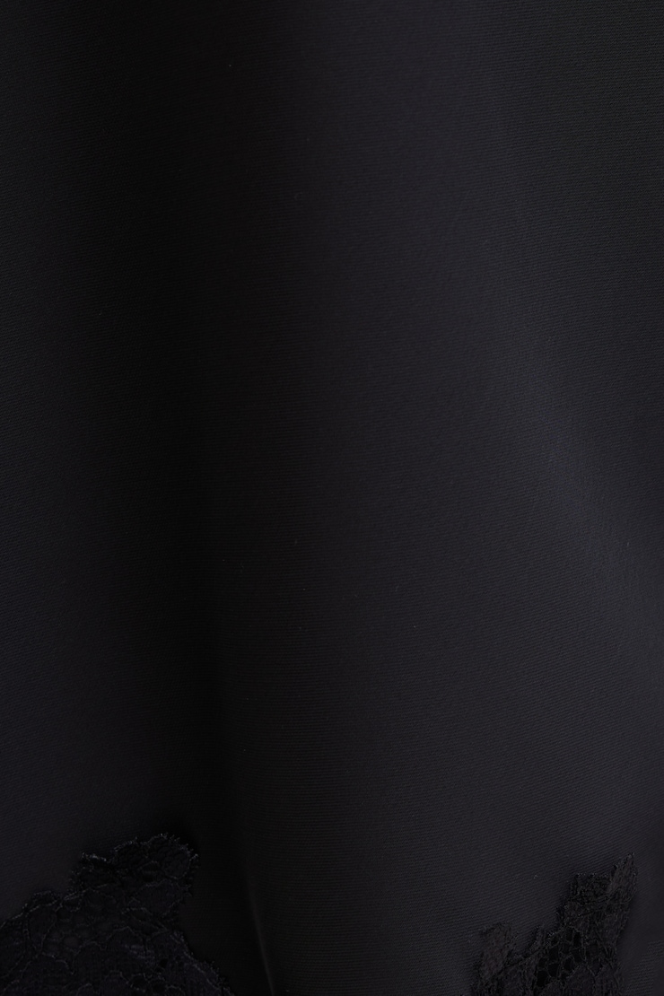 Lace Satin Midi Skirt