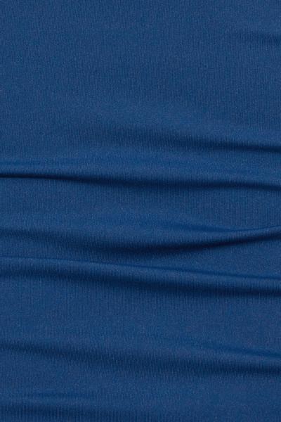Sleek Deep V-Neck Cami Top, Midnight Blue/White, large