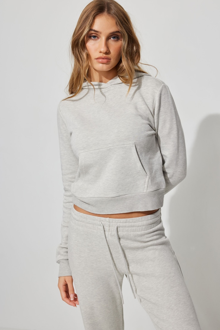Snug Hoodie, Fall Grey Mix, large