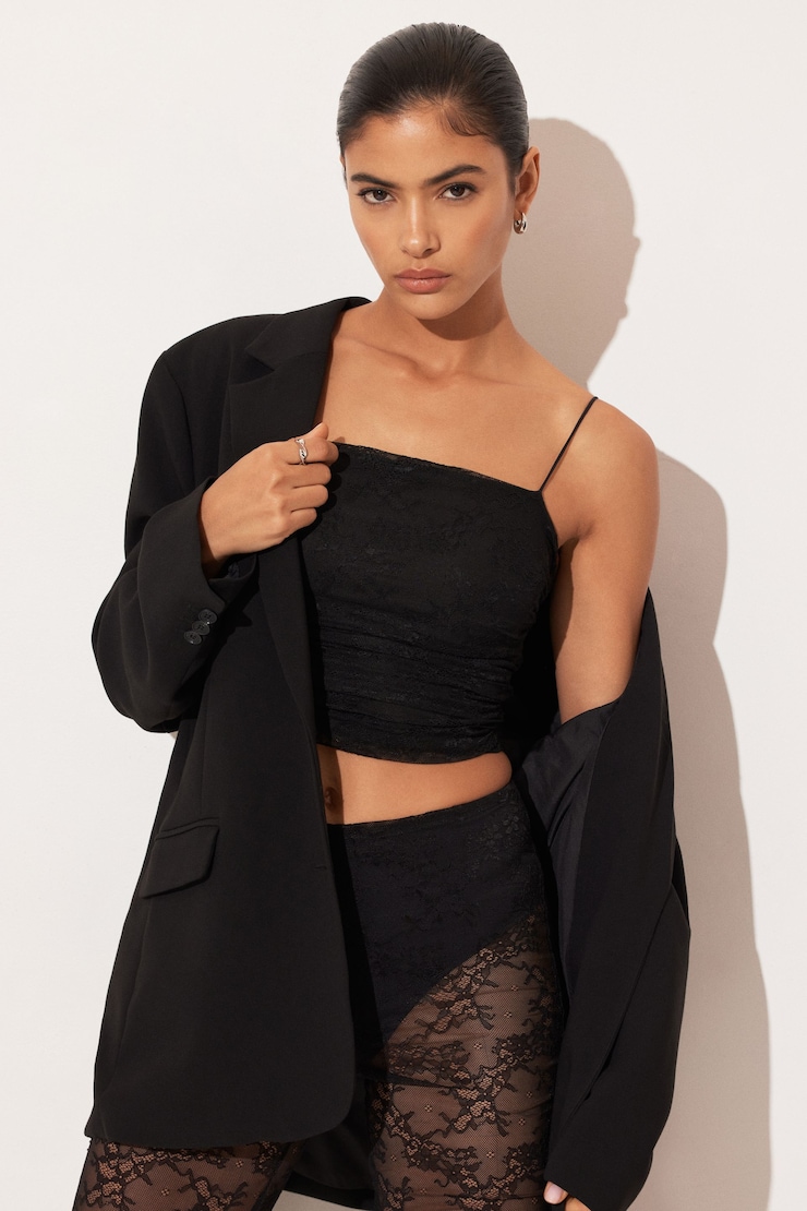 Lace Tank Top BLACK | Dynamite