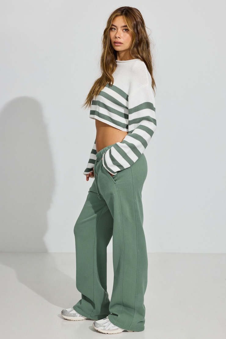 UltraFleece Straight Leg Sweatpants, Ocean Green, large