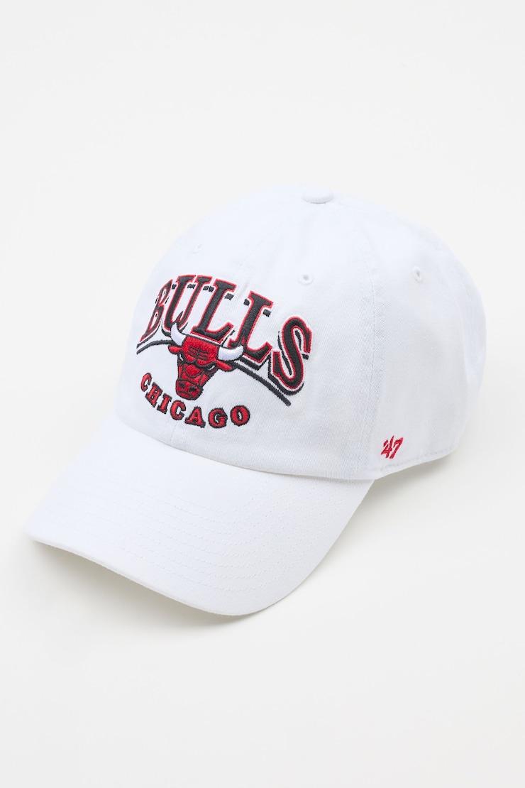47 BRAND Clean Up Cap - Chicago Bulls, Cream/Red, large