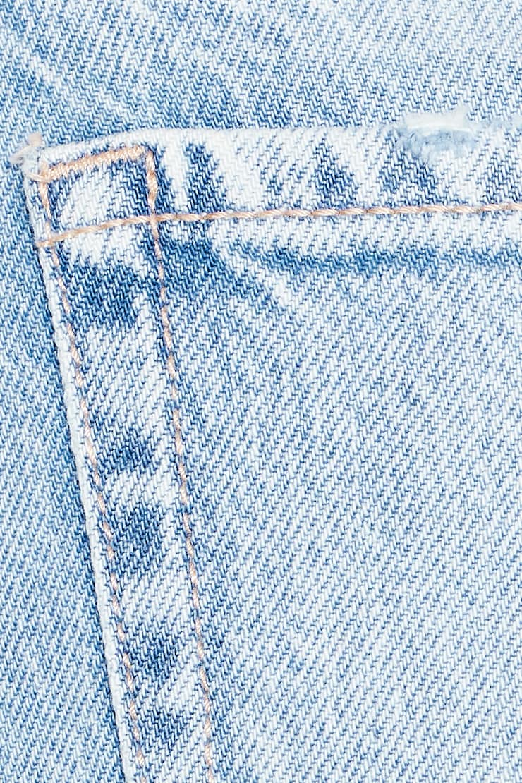 High Rise Cheeky Denim Shorts, Serena Blue, large