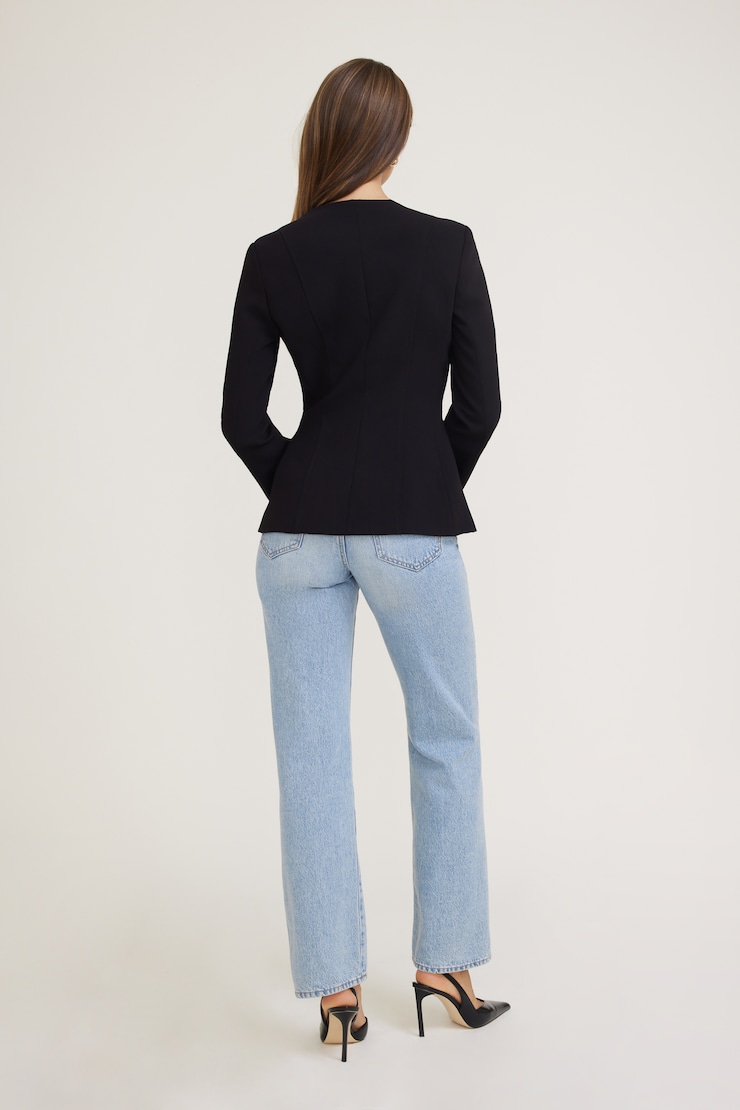 Veston à silhouette sablier