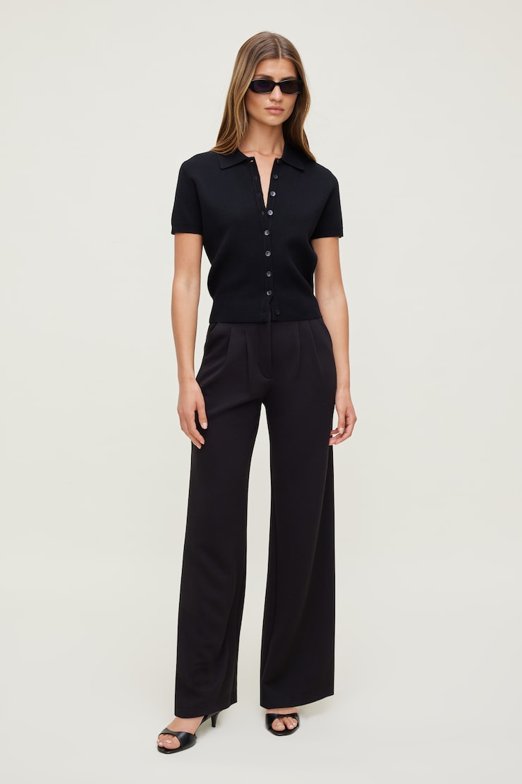Alex Anywear Wide Leg Pants Black | Dynamite