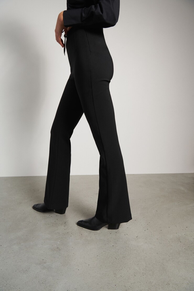 Brigitte Flared Pants Jet Black large
