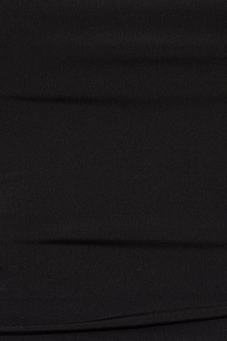 Long Sleeve Cowl Back Top, Jet Black, large