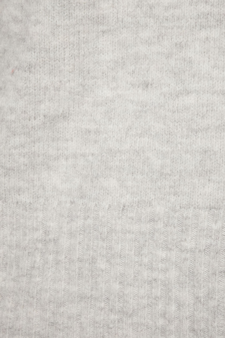 V-Neck Polo Sweater Light Grey large