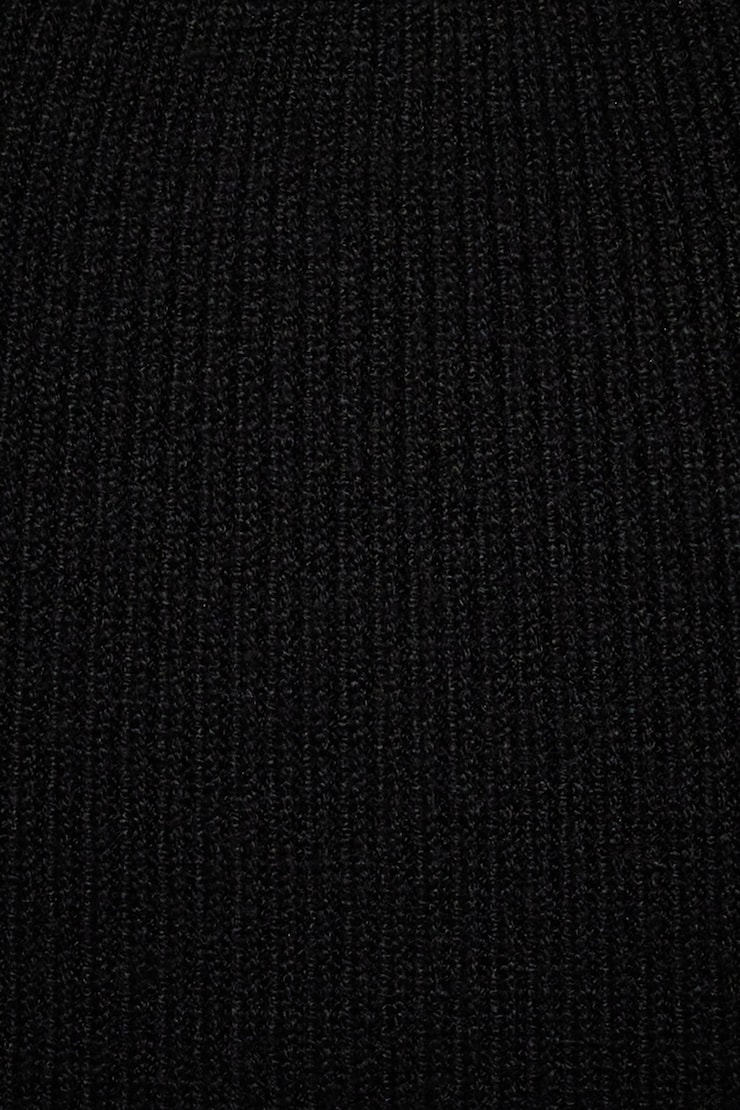 Minirobe chandail à épaules dégagées Noir encre large