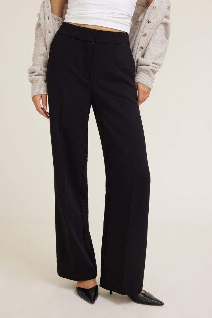 Yasmin Airflow Straight Leg Pants Jet Black large
