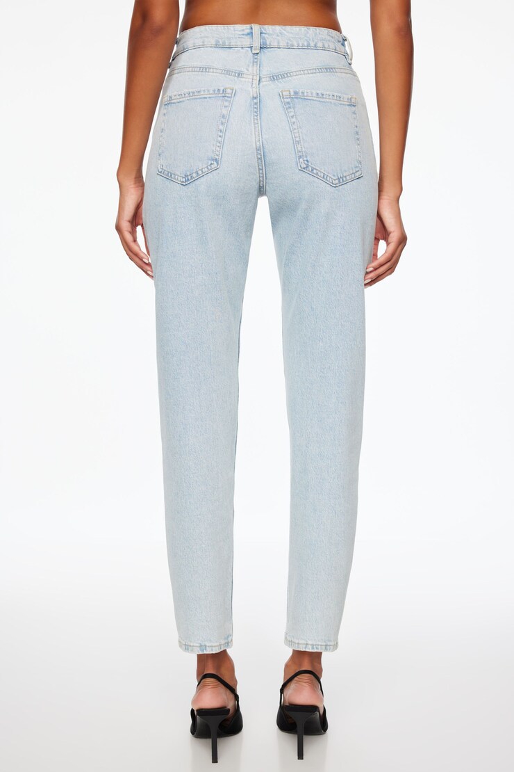 Claudia Ultra High Waist Mom Jeans Salton Sea - Light Indigo large