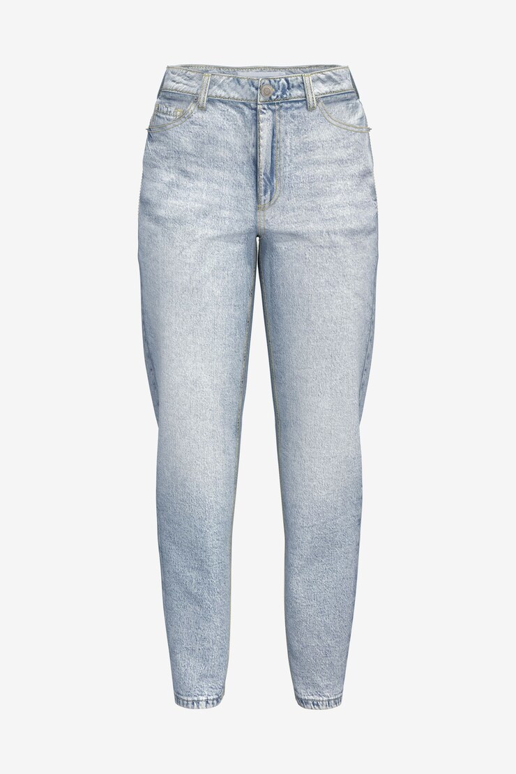 Claudia Ultra High Waist Mom Jeans Salton Sea - Light Indigo large