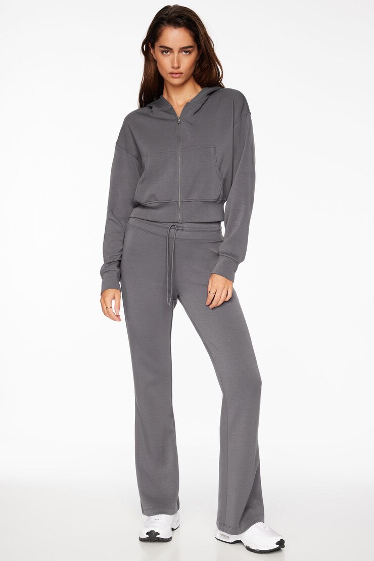 Anywear Scuba Flared Jogger Pants Charcoal Grey large