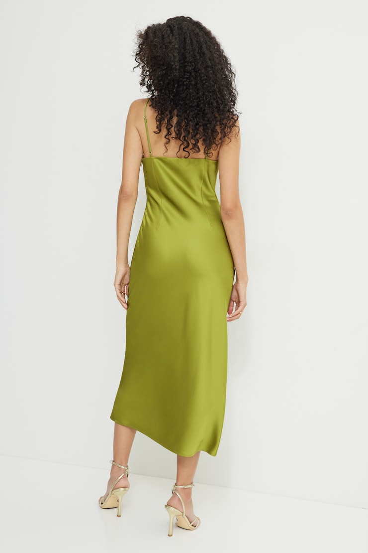 Robe maxi en satin Aimee