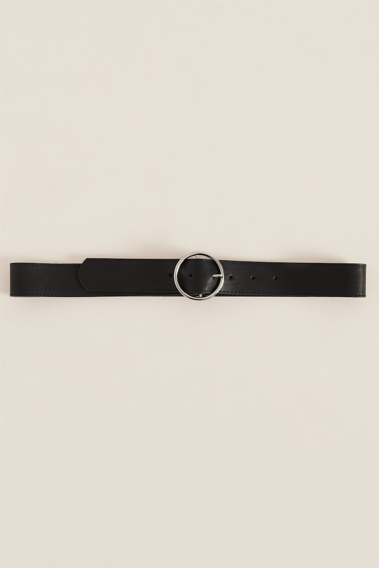 Single Ring Belt, Jet Black, large